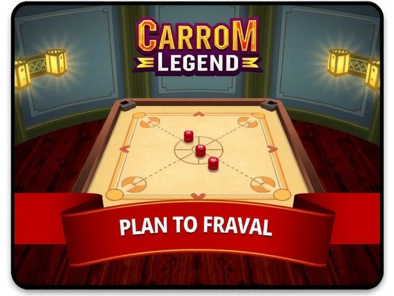 Carrom Legend Gameplay: Striker and Coins on Digital Board Carrom Legend Gameplay